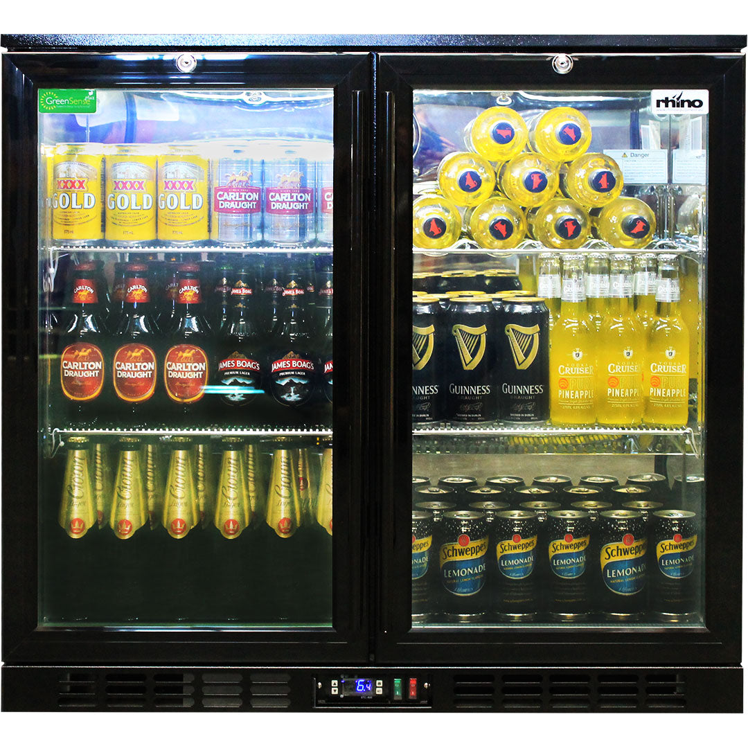 Rhino SG2H-NQ – Night Club Commercial 2 Door Bar Fridge – 208 Litres