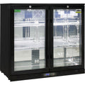 Rhino SG2H-B bar fridge - side view