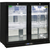 Rhino SG2H-B bar fridge - side view