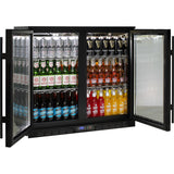 Rhino SG2H-B bar fridge - angle view