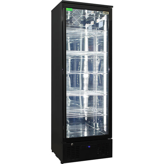 Rhino SGT1R-BS – 293L Commercial Upright Glass Door Drinks Fridge – 10 Star Rating