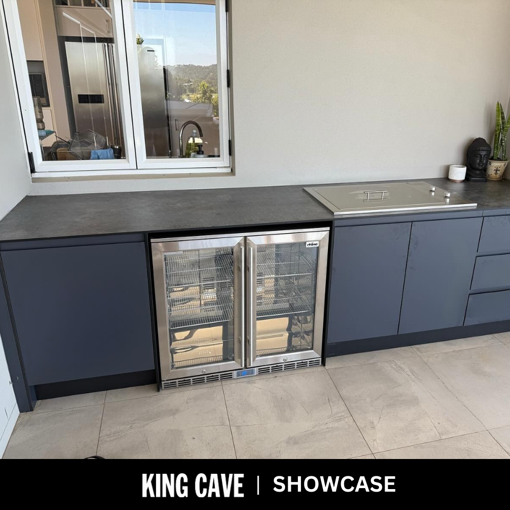 Rhino – SG2H-HD – Heated Glass 2 Door Bar Fridge – 208 Litres