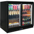 Rhino SG2S-B bar fridge - glass door detail