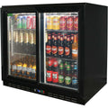 Rhino SG2S-B bar fridge - glass door detail