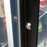 Rhino SG2S-B bar fridge - glass door detail