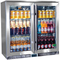 Rhino GSP2H-SS bar fridge - glass door detail