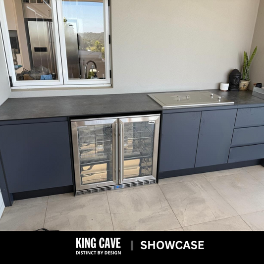 Rhino 208L Stainless Steel 2 Door Heated Glass Bar Fridge - King's Choice Winner - SG2H-HD