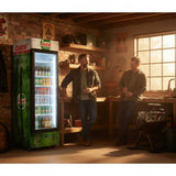 Castrol Fuel Pump Upright Quiet Running Black Glass Door Bar Fridge - Model SC372-CASTROL lifestyle image