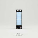 Branded Upright Quiet Running Black Glass Door Bar Fridge, with 'Joker' Playing Card Design - Model SC372B-JOKER lifestyle image