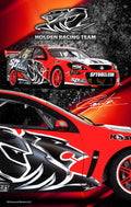 HRT Holden Racing Team Glass Door Bar Fridge With Cool Frosted Door Logo - Model SC70-B-HRT