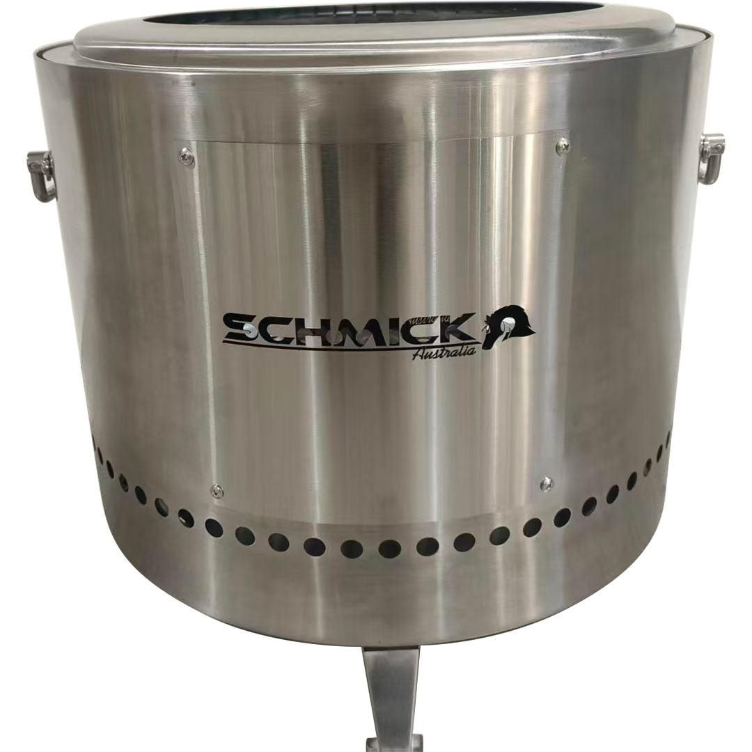 Schmick Stainless Steel Dual Skinned Fire Pit Less Smoke Design - Model SK-PIT49