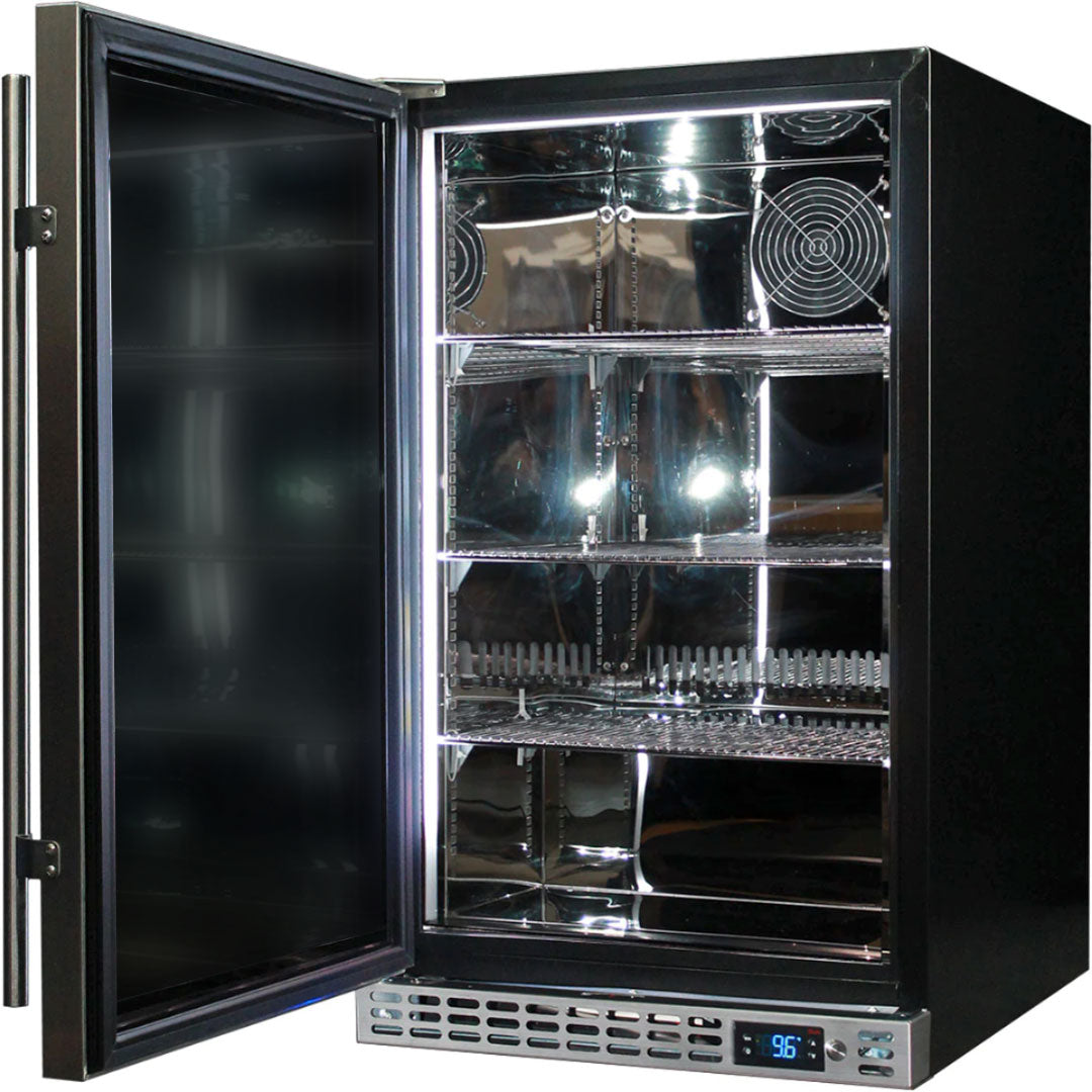 Schmick SK116L-SD bar fridge - side view