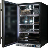 Schmick SK116L-SD bar fridge - side view