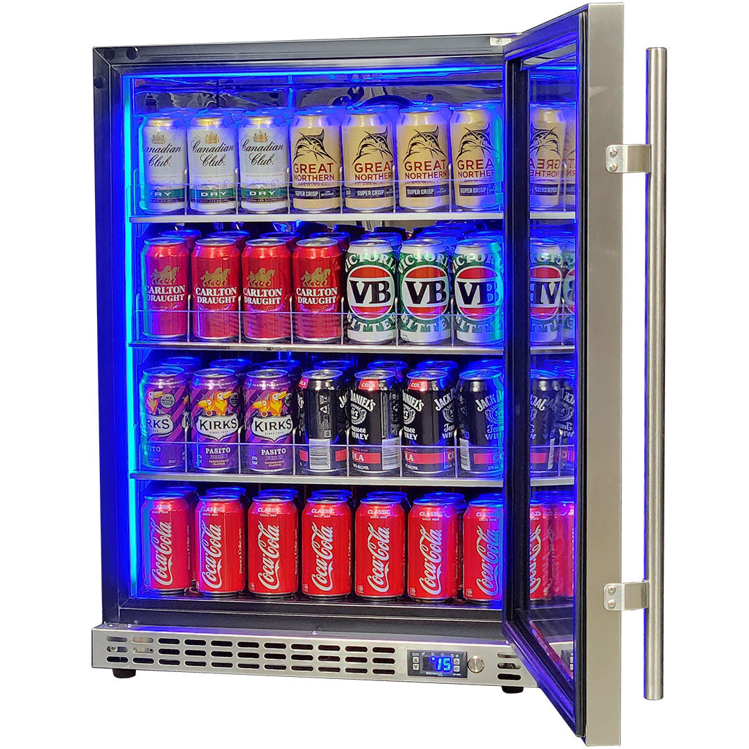 Schmick 164L Quiet Front Venting Bar Fridge - Gravity Roller Shelf - SK156R-RS