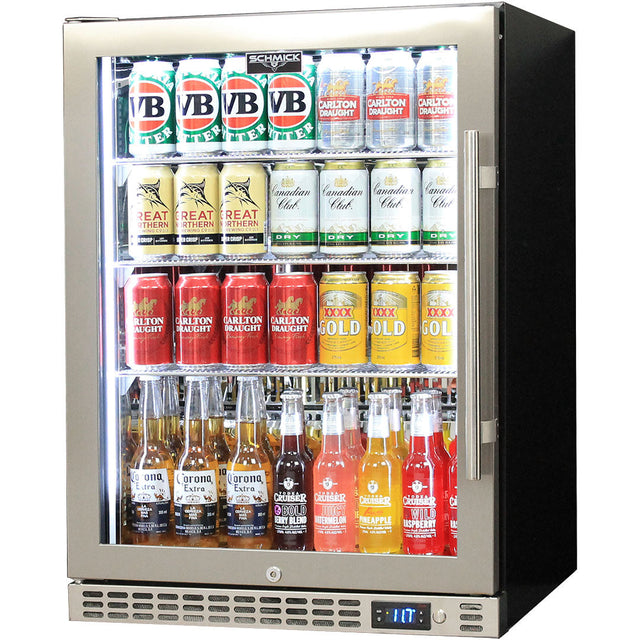 Schmick SK156L-SS bar fridge - front view