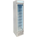 A Schmick Skinny Upright Glass Door Bar Fridge Triple Glazed LOW E Glass, Lock And LED Light Box - Model SK160W