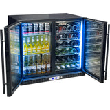 Schmick Under Bench Beer And Wine Dual Zone Bar Fridge - Model SK248D-B-HD