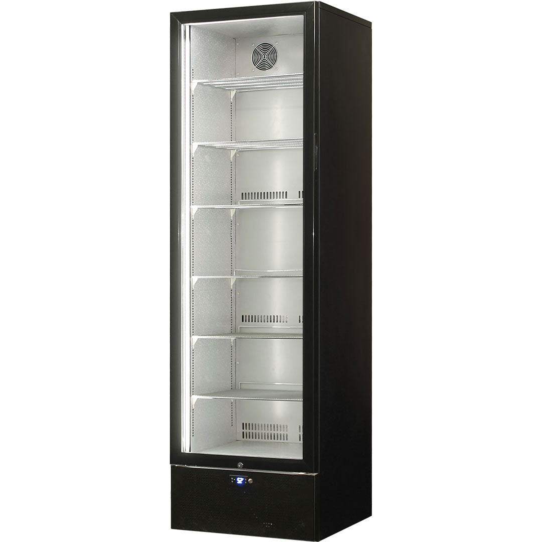 Schmick SK422L-B-HD bar fridge - side view