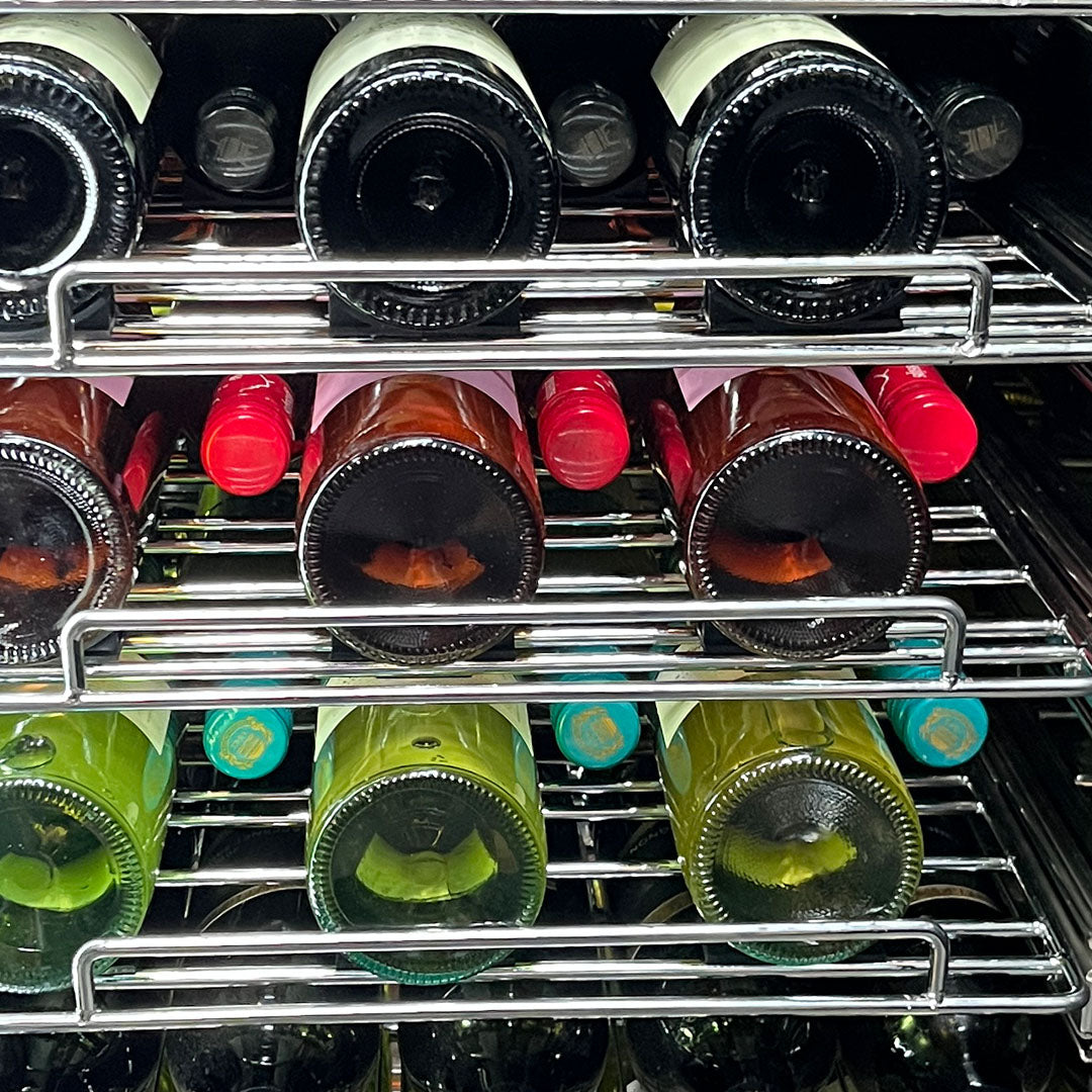 Schmick Under Bench Beer And Wine Dual Zone Bar Fridge - Model SK228D-B-HD
