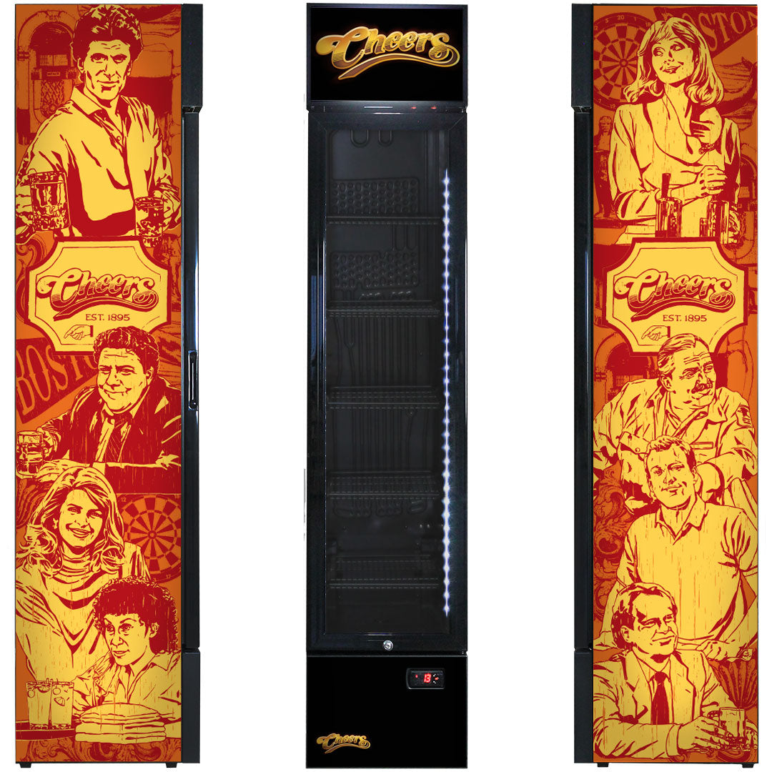 Cheers Branded Tall Upright Bar Fridge - Model SS-P160FA-CH-02