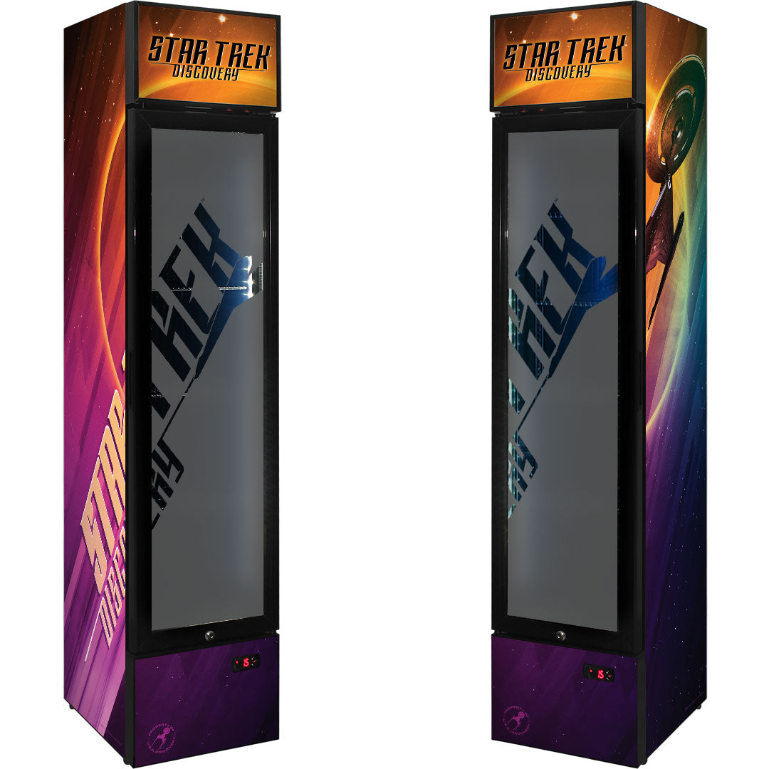 Star Trek Discovery Branded Skinny Upright Bar Fridge - SS-P160FA-STD-03