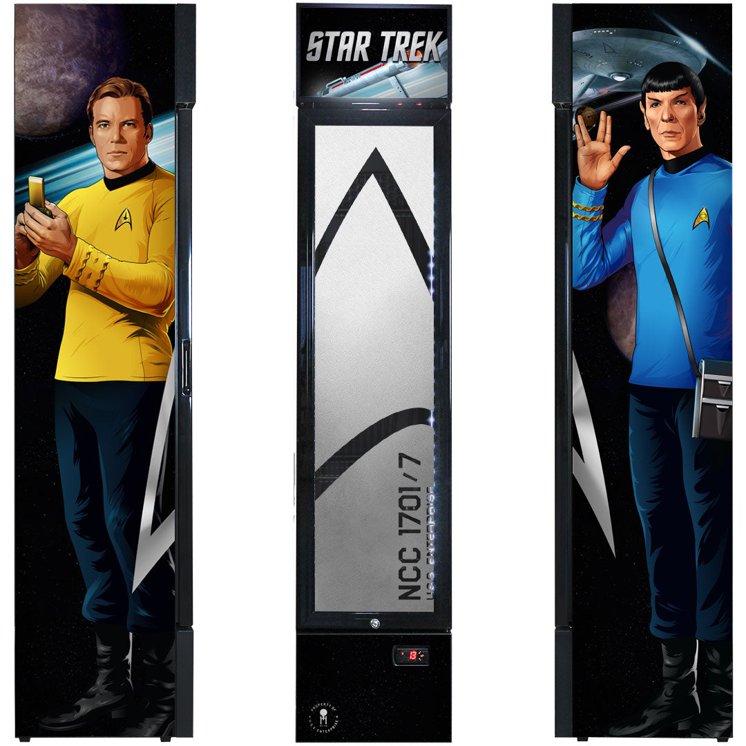 Star Trek Original Branded Skinny Upright Bar Fridge - SS-P160FA-STO1