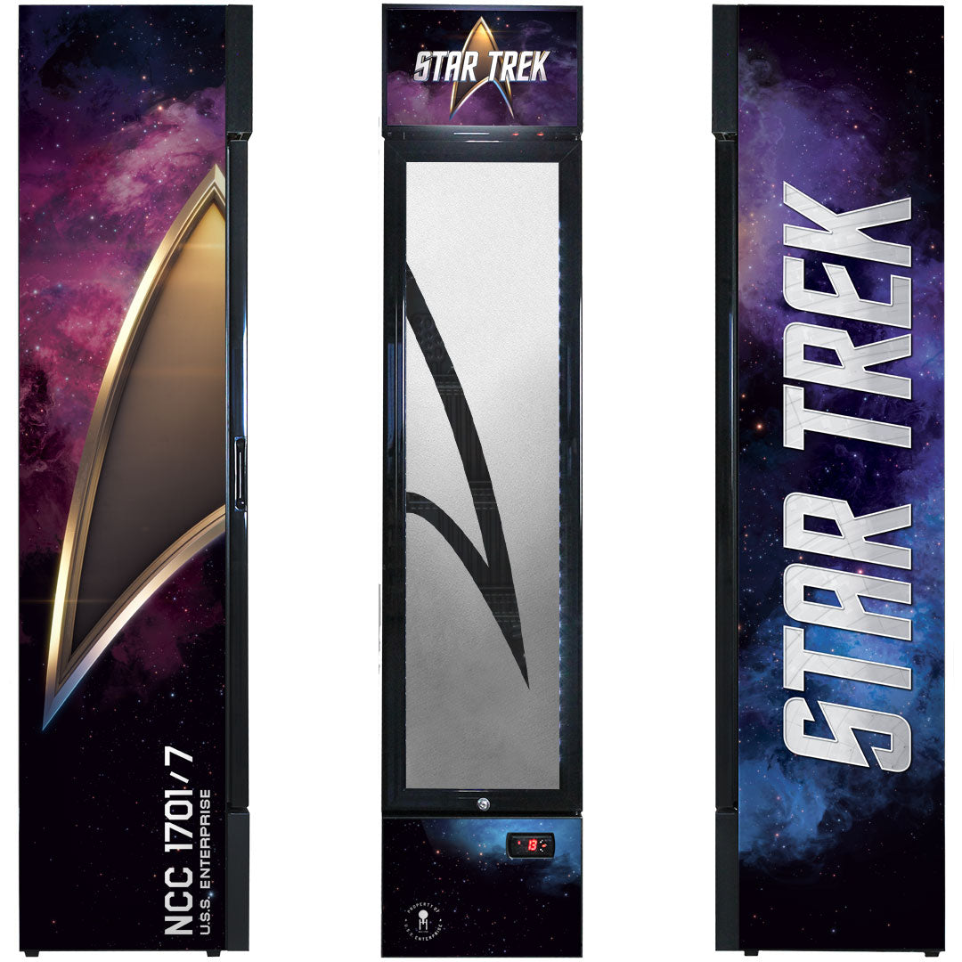 Star Trek Original Branded Skinny Upright Bar Fridge - SS-P160FA-STO2