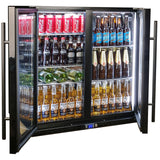 Schmick SK245-B-HD bar fridge - glass door detail
