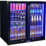 Schmick SK245-B-HD bar fridge - glass door detail