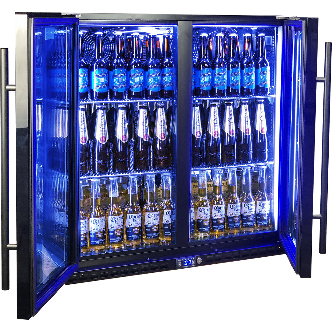 Schmick SK245-B-HD bar fridge - glass door detail