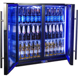 Schmick SK245-B-HD bar fridge - glass door detail