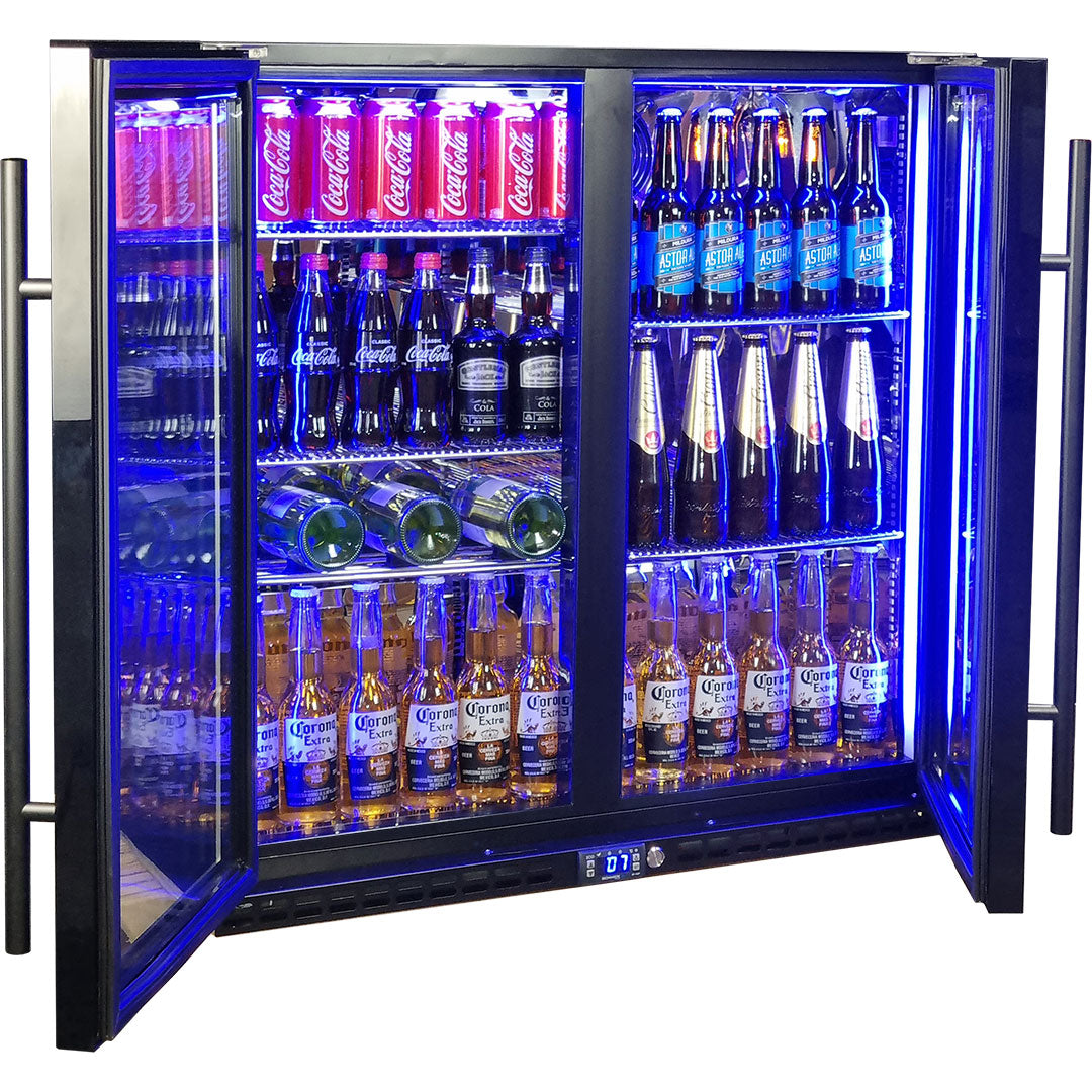 Schmick SK245-B-HD bar fridge - glass door detail