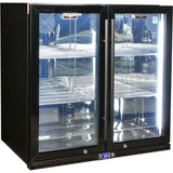 Schmick SK245-B-HD bar fridge - glass door detail