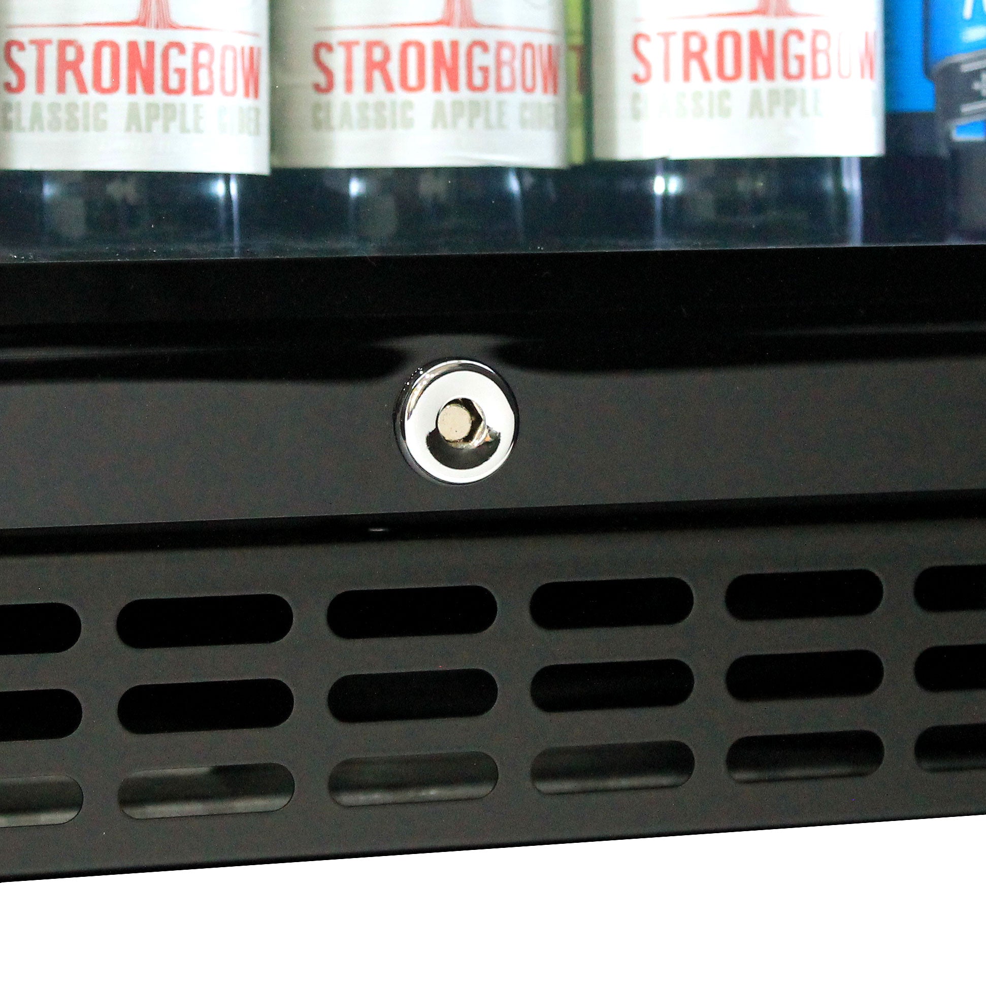 Schmick 233L – Black Twin Glass Door Low Height Bar Fridge – SK206-B