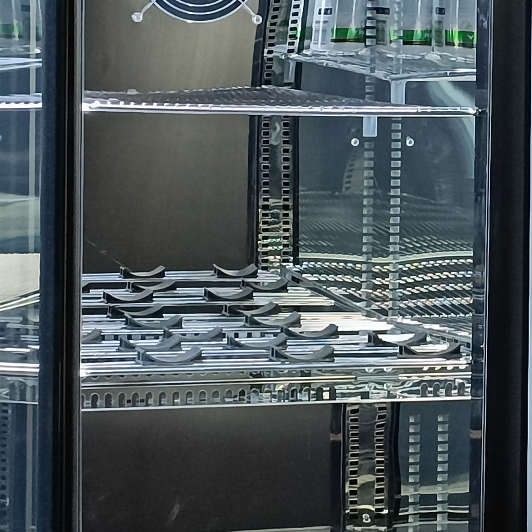 Schmick - SK386-B – Triple Glazed Black Glass Door Bar Fridge – 399 Litres