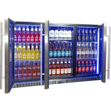 Schmick SK386-SD bar fridge - angle view