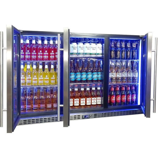 Schmick - SK386-SD – Solid Stainless Steel Door Bar Fridge – 399 Litres