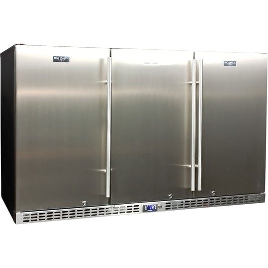 Schmick - SK386-SD – Solid Stainless Steel Door Bar Fridge – 399 Litres