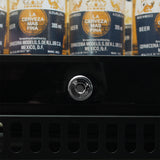 Schmick SK190-B bar fridge - glass door detail