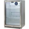 Schmick SK118L-SS bar fridge - glass door detail