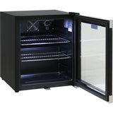 Schmick HUS-SC50B bar fridge - glass door detail