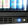 Schmick SK156L-B-HD bar fridge - glass door detail