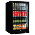 Schmick SK126R-B-HD bar fridge - glass door detail
