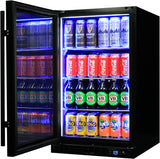 Schmick SK126L-B-HD bar fridge - glass door detail