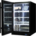 Schmick SK126L-B-HD bar fridge - glass door detail