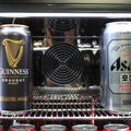 Schmick SK126L-B-HD bar fridge - glass door detail