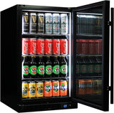Schmick SK126R-B-HD bar fridge - glass door detail