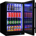 Schmick SK126R-B-HD bar fridge - glass door detail