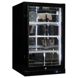 Schmick SK126R-B-HD bar fridge - glass door detail