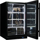 Schmick SK126R-B-HD bar fridge - glass door detail